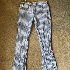 GAP Love Blue White Striped Pajama Pant Size S